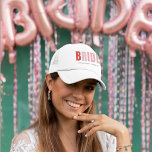 Bride Personalised Bachelorette Party Trucker Hat<br><div class="desc">Celebrate the bride in style with this modern and personalised trucker hat featuring bold "BRIDE" typography and a custom line for your bachelorette crew. Whether you're heading to Miami or planning a beach bash, this fun and functional hat is perfect for bridal parties on the go. Lightweight, breatheable, and totally...</div>