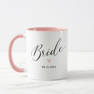 Bride Personalised Script Wedding Gift Mug