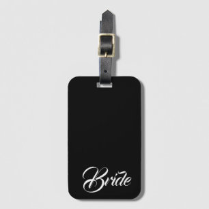 Bride Personalised Simple Modern Luggage Tag