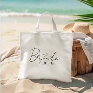 Bride Personalized Bachelorette Custom Name Tote Bag