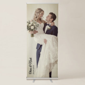 Bride Photo Wedding Welcome Banner | Elegant Sign