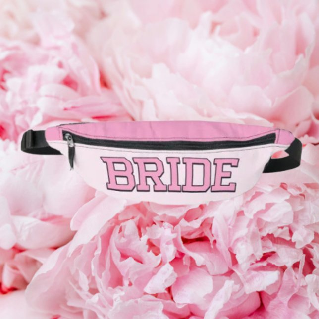 BRIDE – Pink College Font Bachelorette Fanny Pack (Creator Uploaded)