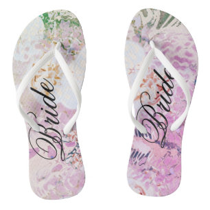 Bride Pink Flip Flops