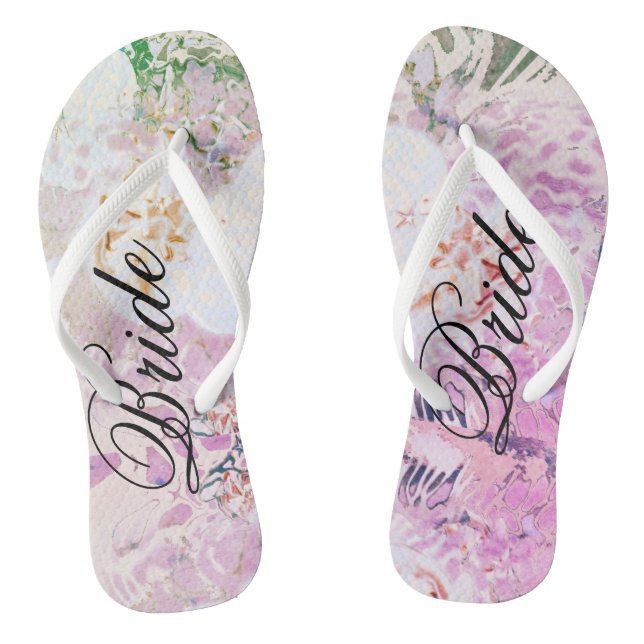 Bride Pink  Flip Flops (Footbed)