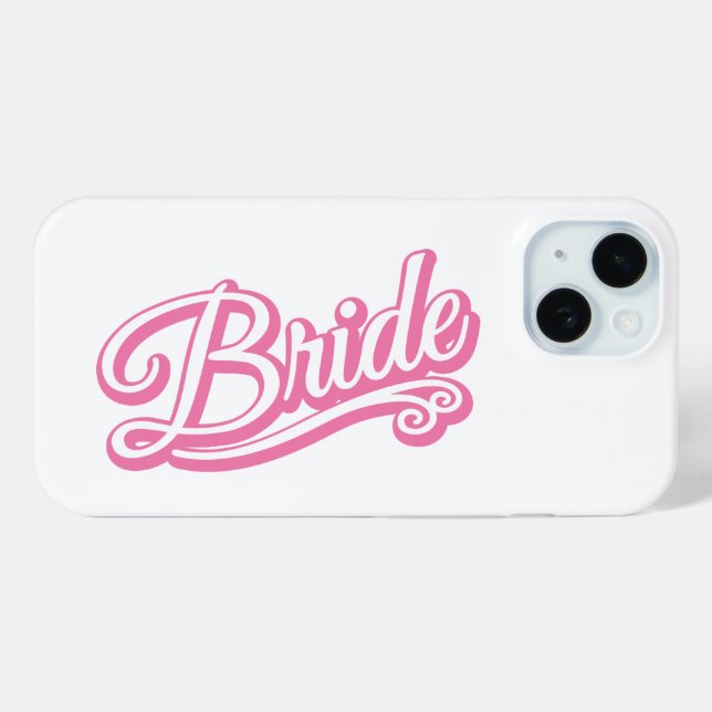 Bride pink/white on white Case-Mate iPhone case (Back (Horizontal))