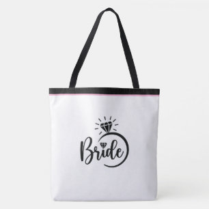Bride Print Tote Bag