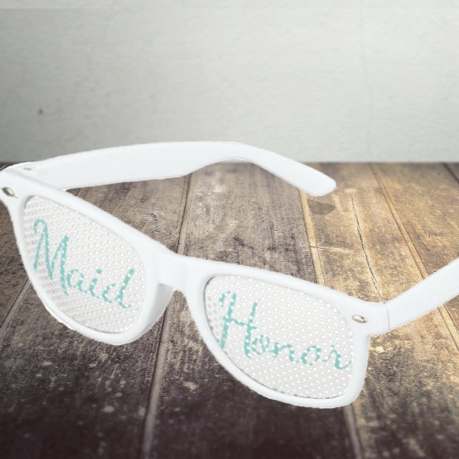 BRIDE Reception Bridal Wedding Party Maid Of Honou Retro Sunglasses (Creator Uploaded)