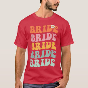 Bride Repeat Retro, Bride Bride Bride, Funny Bride T-Shirt