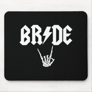Bride Rock N Roll Gothic Halloween Bachelorette Pa Mouse Mat