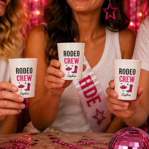 Bride’s Last Rodeo Bachelorette Party Matching Paper Cups