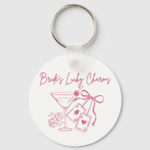 Bride’s Lucky Charms   Casino Bachelorette Party Key Ring