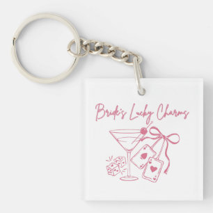 Bride’s Lucky Charms   Casino Bachelorette Party Key Ring