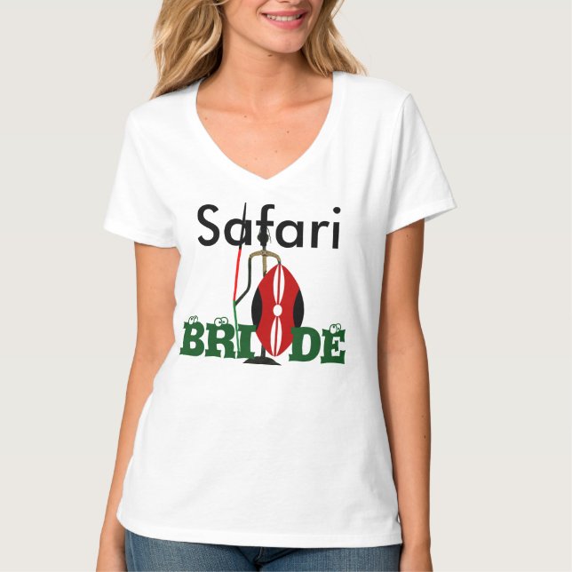 Bride Safari Hakuna Matata Wedding tshirts (Front)