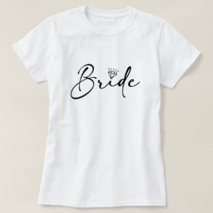 Bride Script Wedding Diamond T-Shirt