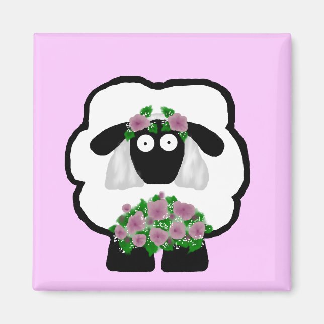 Bride Sheep Magnet (Front)