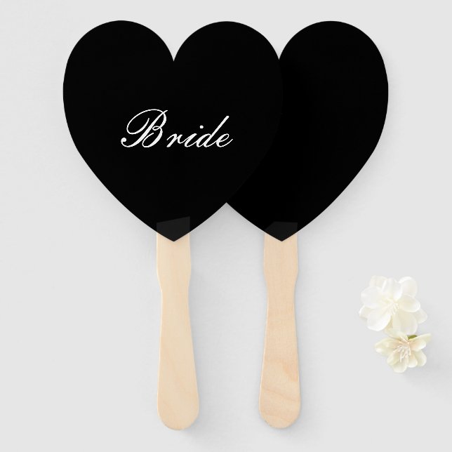 BRIDE SIGN,BRIDAL SHOWER HAND FAN (Front and Back)