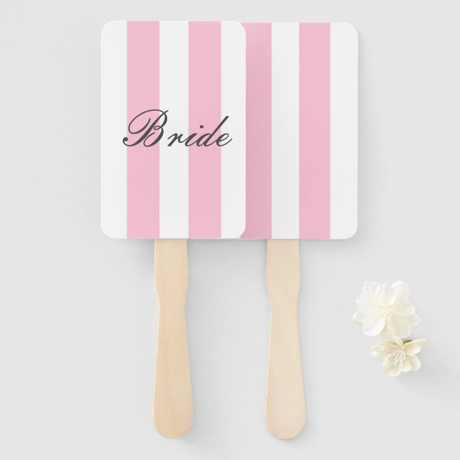 BRIDE SIGN,BRIDAL SHOWER HAND FAN (Front and Back)