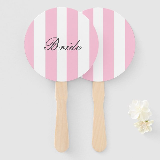 BRIDE SIGN,BRIDAL SHOWER HAND FAN (Front and Back)