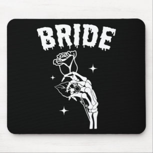 Bride Skeleton Hand Wedding Halloween Couples Matc Mouse Mat