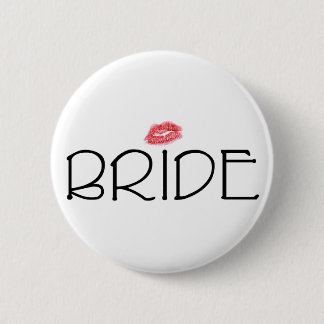 Bride Smooch 6 Cm Round Badge