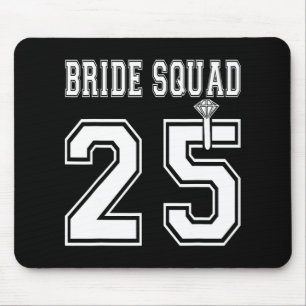 Bride Squad 2025 Bridal Party Bachelorette Team Gr Mouse Mat
