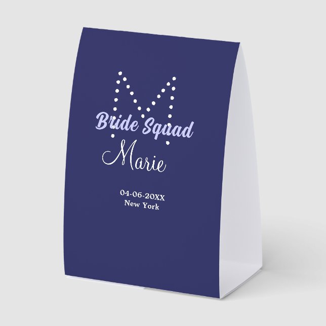 Bride squad add name monogram bridesmaid purple wh (Front)