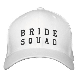 Bride Squad   Bachelorette Bridesmaid Trendy Embroidered Hat