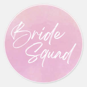 Bride Squad Bachelorette Classic Round Sticker