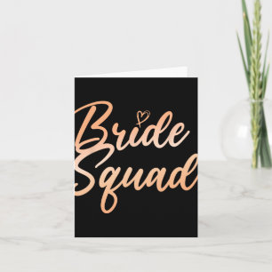 Bride Squad Bachelorette Party Bridesmaid Bridal S Card