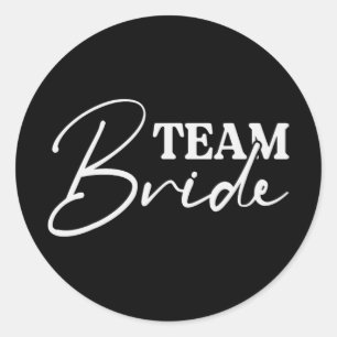 Bride Squad Bachelorette Party Bridesmaid Crew Bri Classic Round Sticker