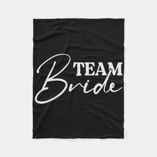 Bride Squad Bachelorette Party Bridesmaid Crew Bri Fleece Blanket (Front)