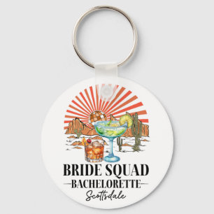 Bride Squad Bridesmaid Bride Scottsdale Bacheloret Key Ring
