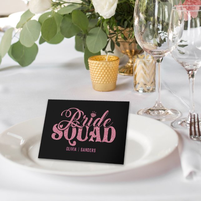 Bride Squad Bright Pink Card (Creator Uploaded)