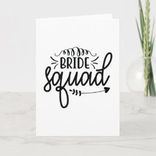 Bride squad card