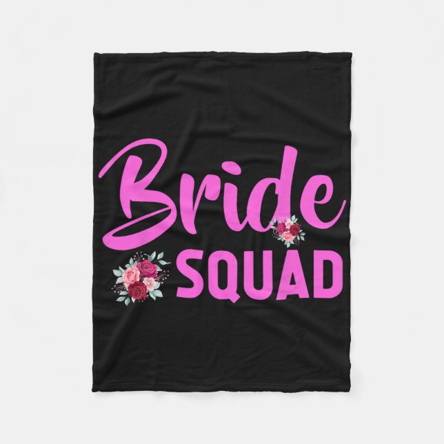 Bride Squad Design - Team Bride  Fleece Blanket (Front)