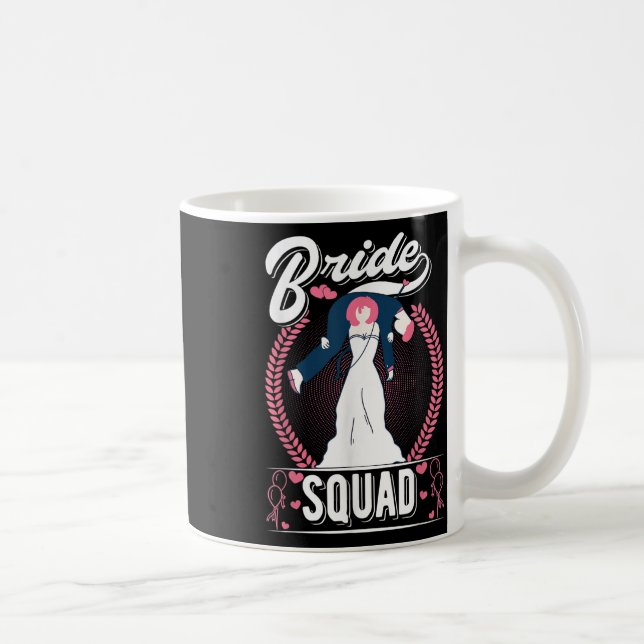 Bride Squad Groom Game Is Over Bachelor Party  Coffee Mug (Right)