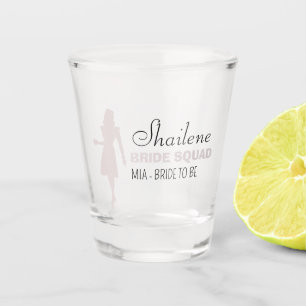Bride Squad   Hot Pink Bachelorette Bridesmaid Sho Shot Glass