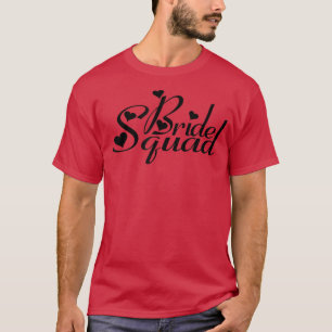 Bride Squad Love Bride And Groom Tees Wedding Anni