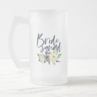 bride squad navy floral bachelorette bridal shower