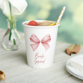 Bride Squad Paper Cups