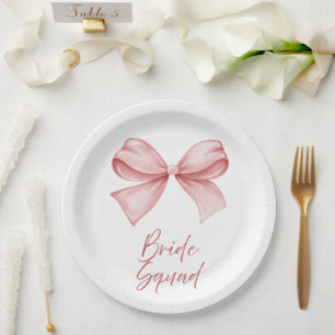 Bride Squad Paper Plate