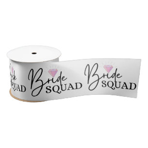 Bride Squad Ribbon  Satin Ribbon