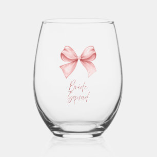 Bride Squad Stemless Wine Glass