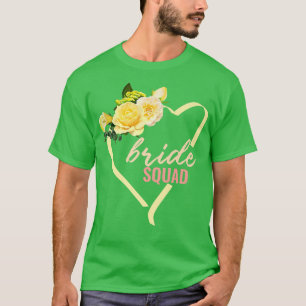 Bride Squad Team Bachelorette Party Bridal Shower  T-Shirt
