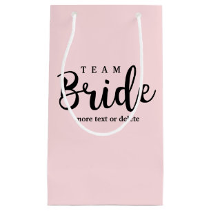 Bride Squad, Team Bride, Chic Modern Wedding Party Small Gift Bag
