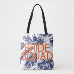 Bride Squad Tropical Blue Tote Bag<br><div class="desc">Tropical blue ,  perfect for a bride that has caribbean vibes.</div>