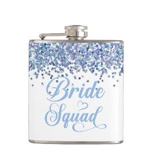 Bride Squad Vinyl Wrapped Flask