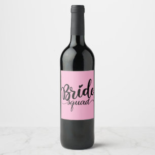 Bride Squad wine Labels