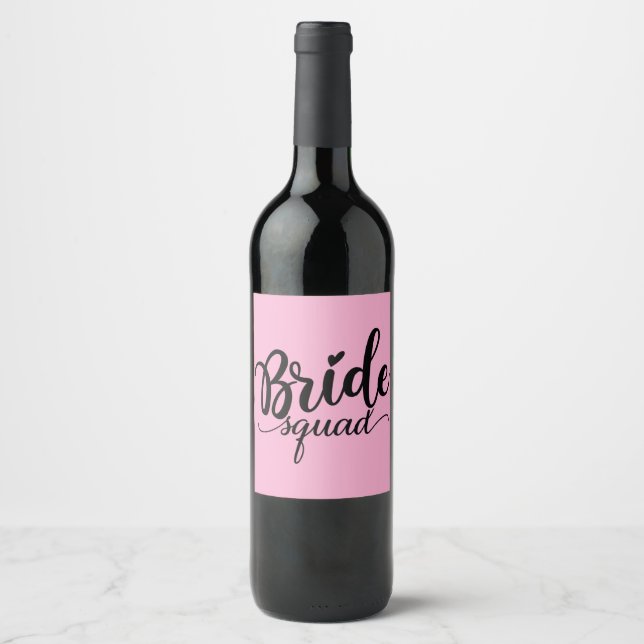 Bride Squad wine Labels (Front)