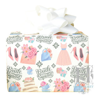 Bride Squad Wrapping Paper